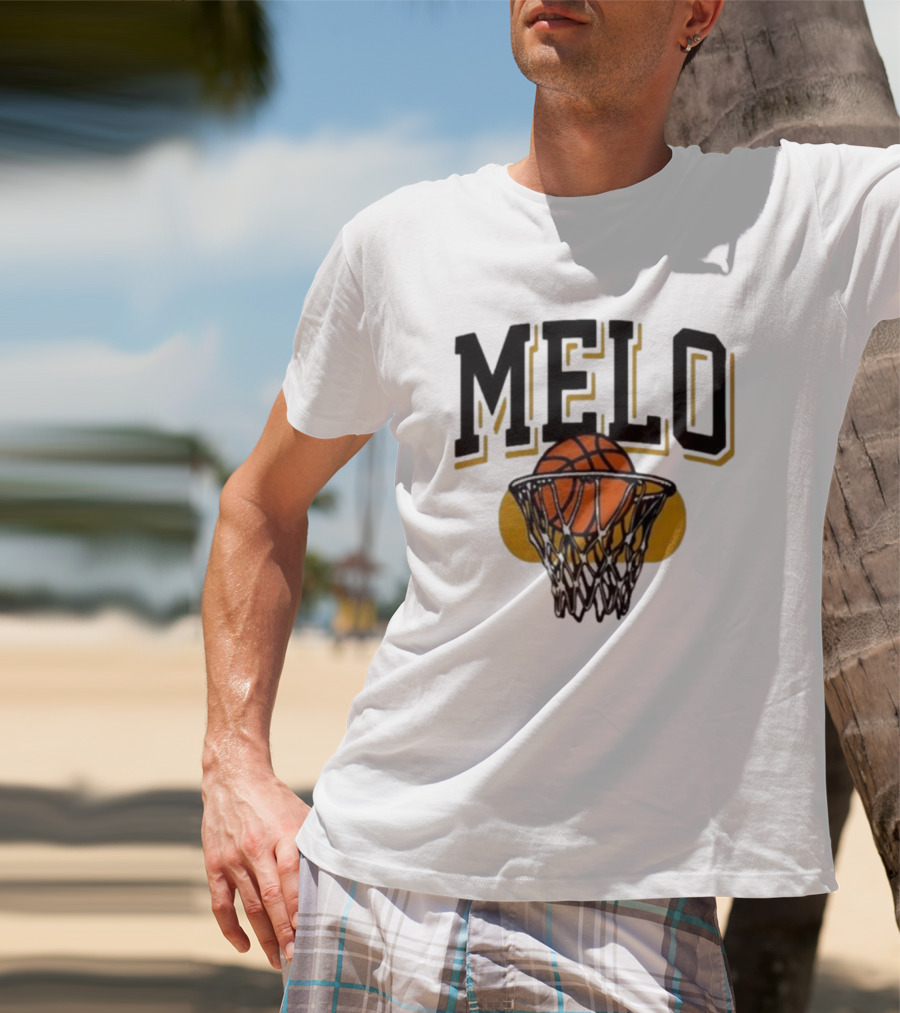 Melo Los Angeles Basketball Hoop Net Iconic T-Shirt