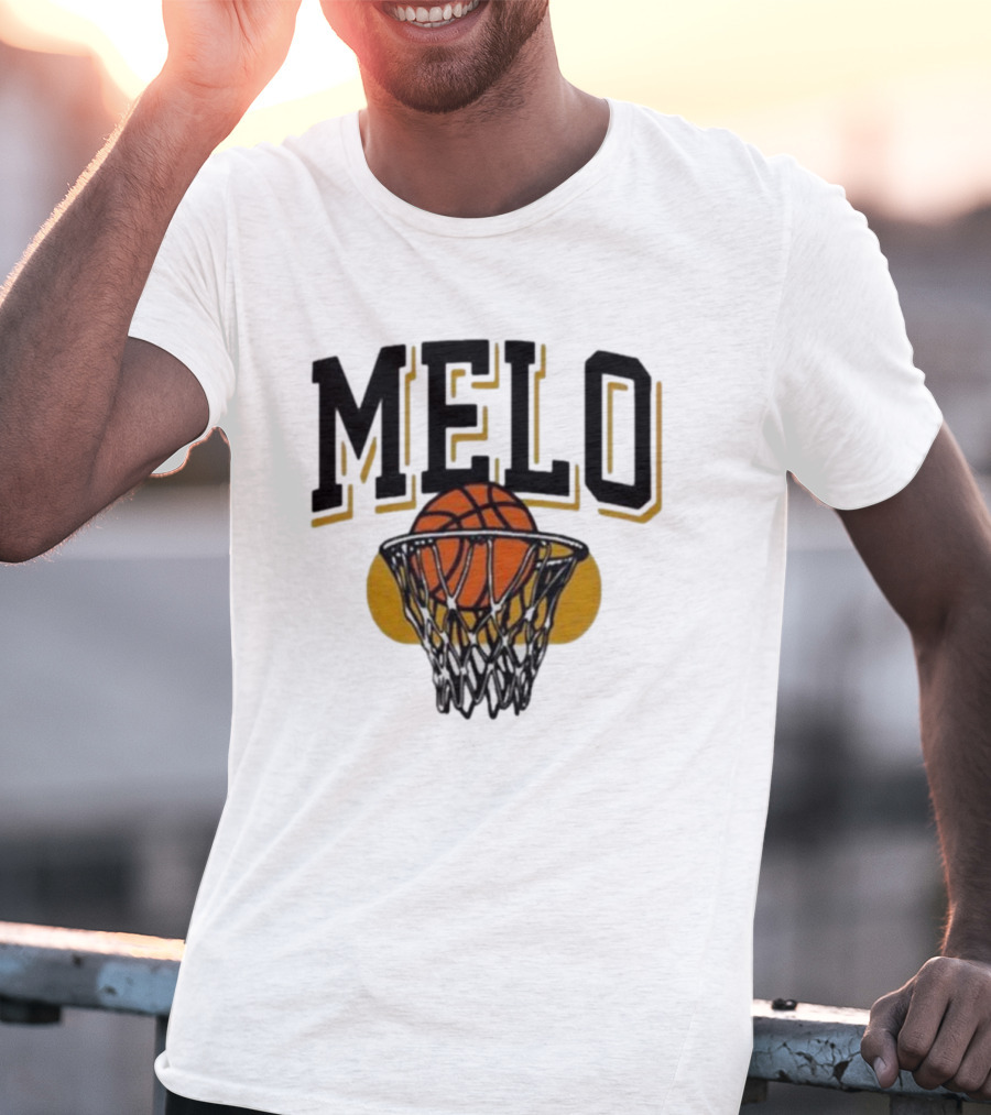 Melo Los Angeles Basketball Hoop Net Iconic T-Shirt