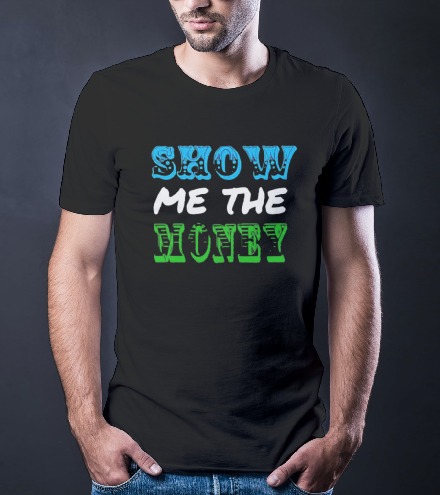 Jerry Maguire Show Me The Money Iconic Quote Text T-Shirt