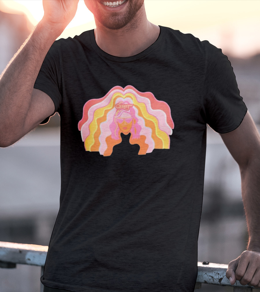 Queen Radio Flow Retro Psychedelic Vibes T-Shirt