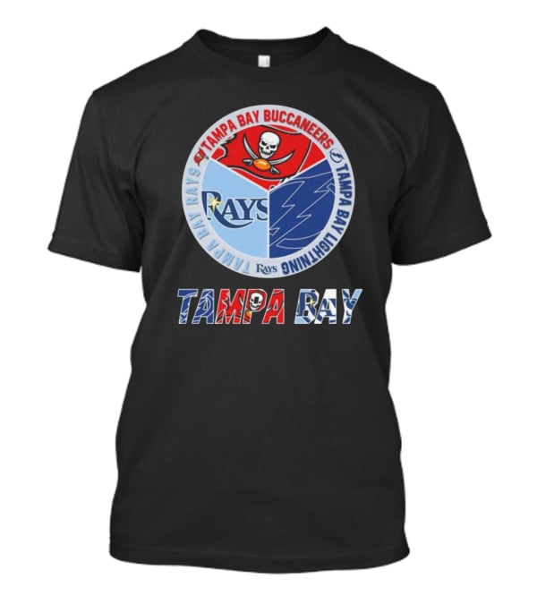 Tampa Bay Buccaneers Lightning Rays Circle Logo Tampa Bay T-Shirt
