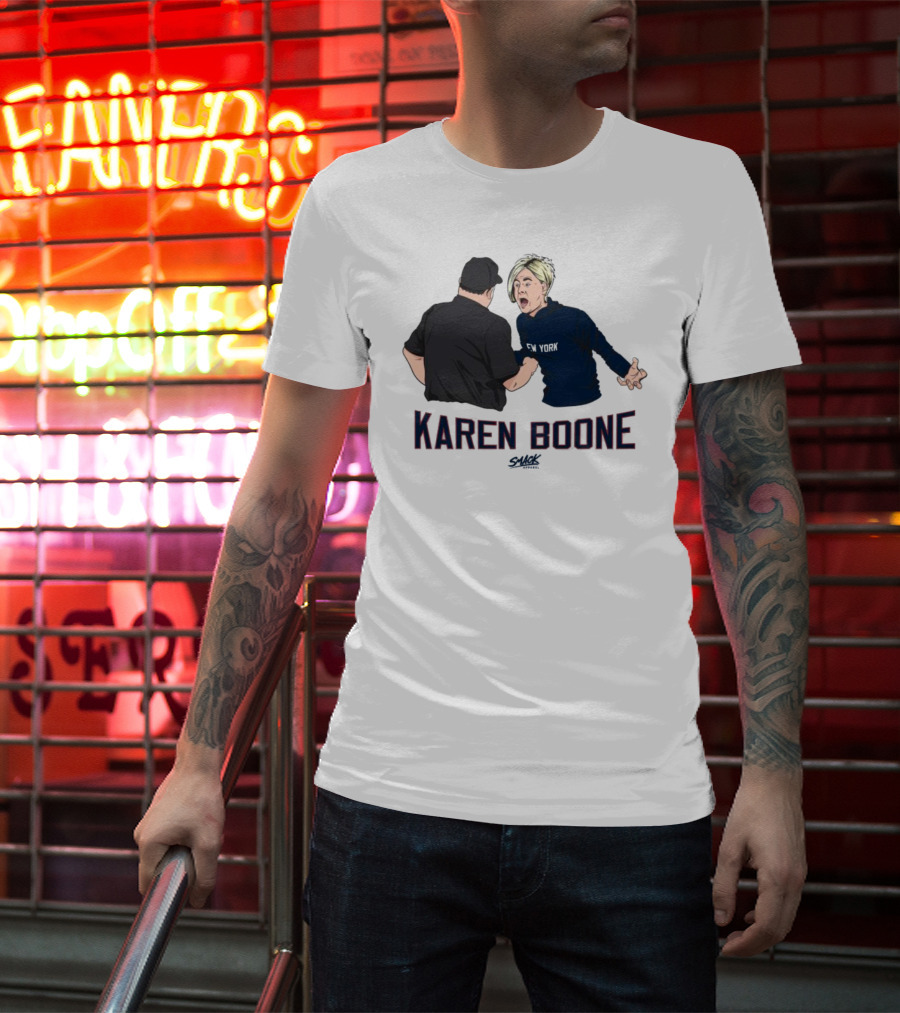 Karen Boone Aaron Boone New York Baseball Meme T-Shirt
