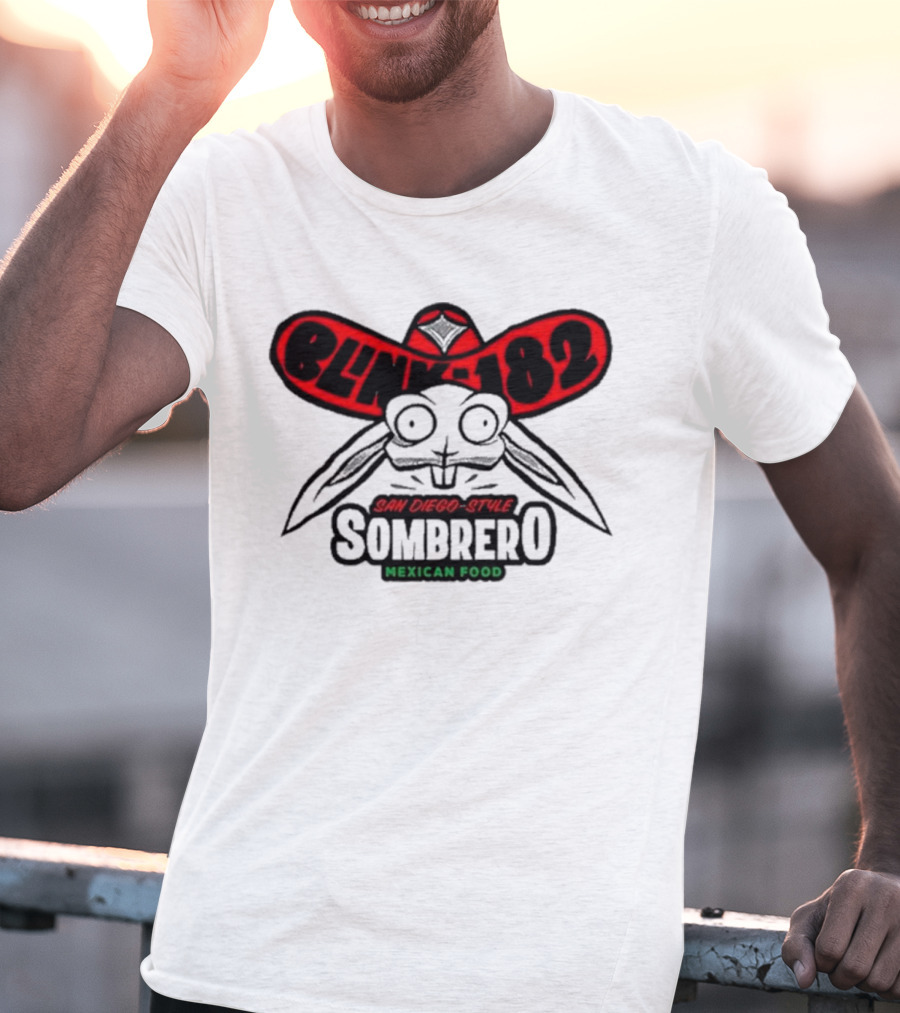 Blink-182 San Diego-Style Sombrero Mexican Food T-Shirt