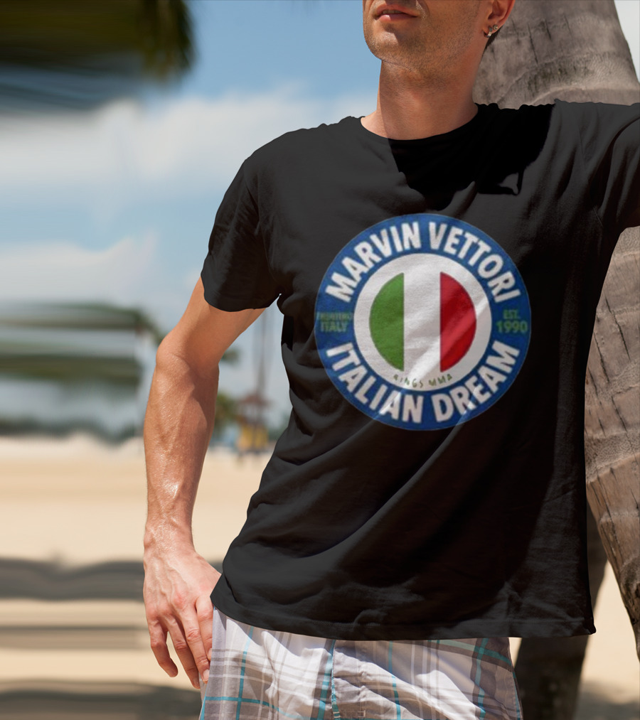 Marvin Vettori Italian Dream Treviso Italy Est. 1990 Rings MMA T-Shirt