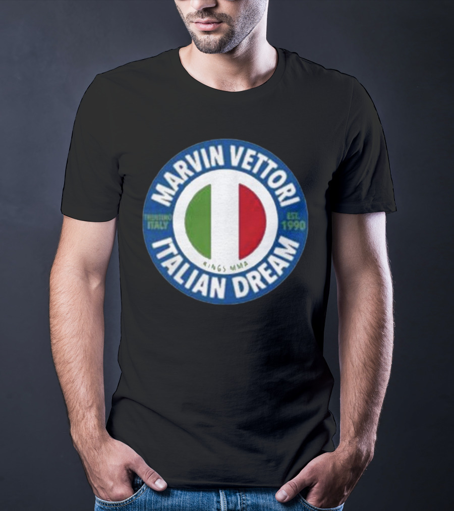 Marvin Vettori Italian Dream Treviso Italy Est. 1990 Rings MMA T-Shirt