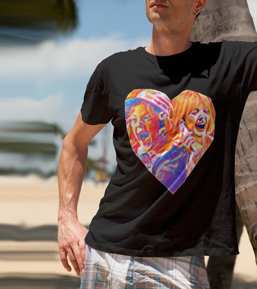 Vintage Movie Scream Drew Barrymore Heart Shaped T-Shirt