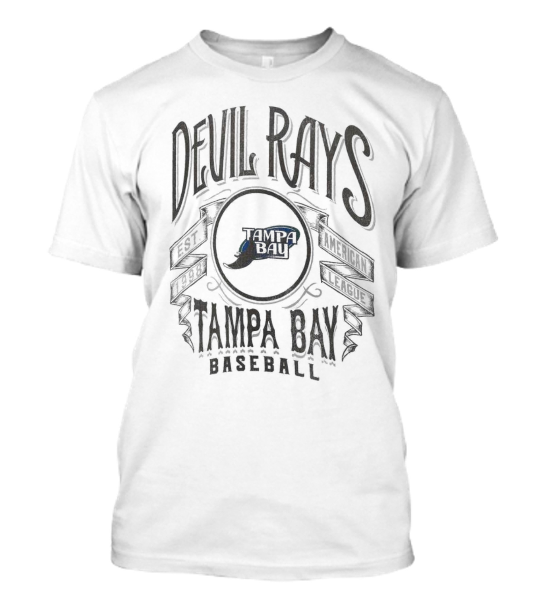 Devil Rays Tampa Bay Baseball Darius Rucker Collection Distressed Rock American League T-Shirt