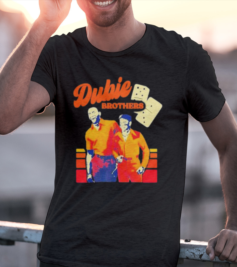 Dubie Brothers Domino Duo Orange Outfits T-Shirt