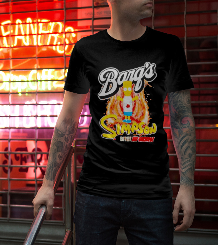 Barg’s Root Beer Bart Simpson Bite My Shorts T-Shirt