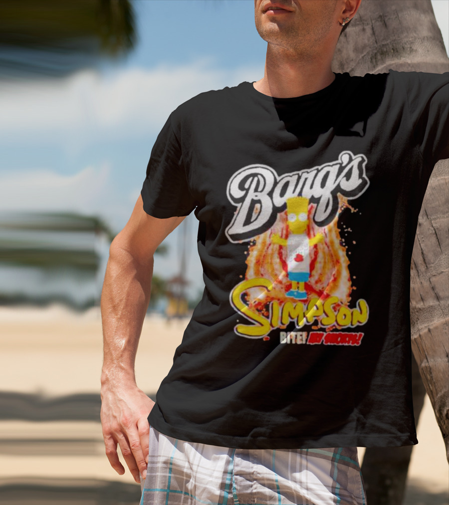 Barg’s Root Beer Bart Simpson Bite My Shorts T-Shirt