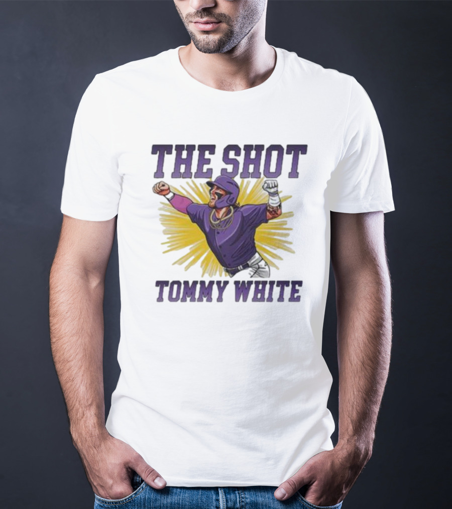 Tommy White The Shot Baseball Celebration Explosion T-Shirt