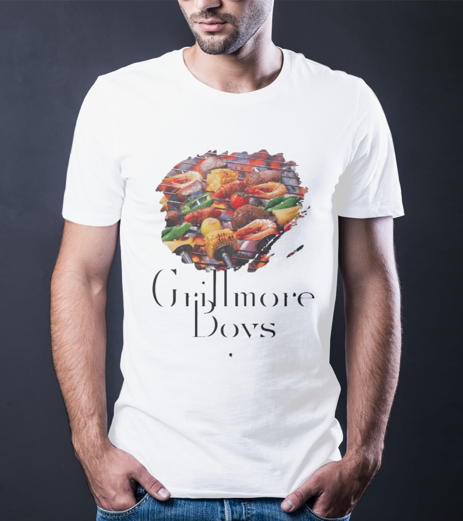 Grillmore Boys BBQ Feast Vegetables Meat Peppers Grilling T-Shirt