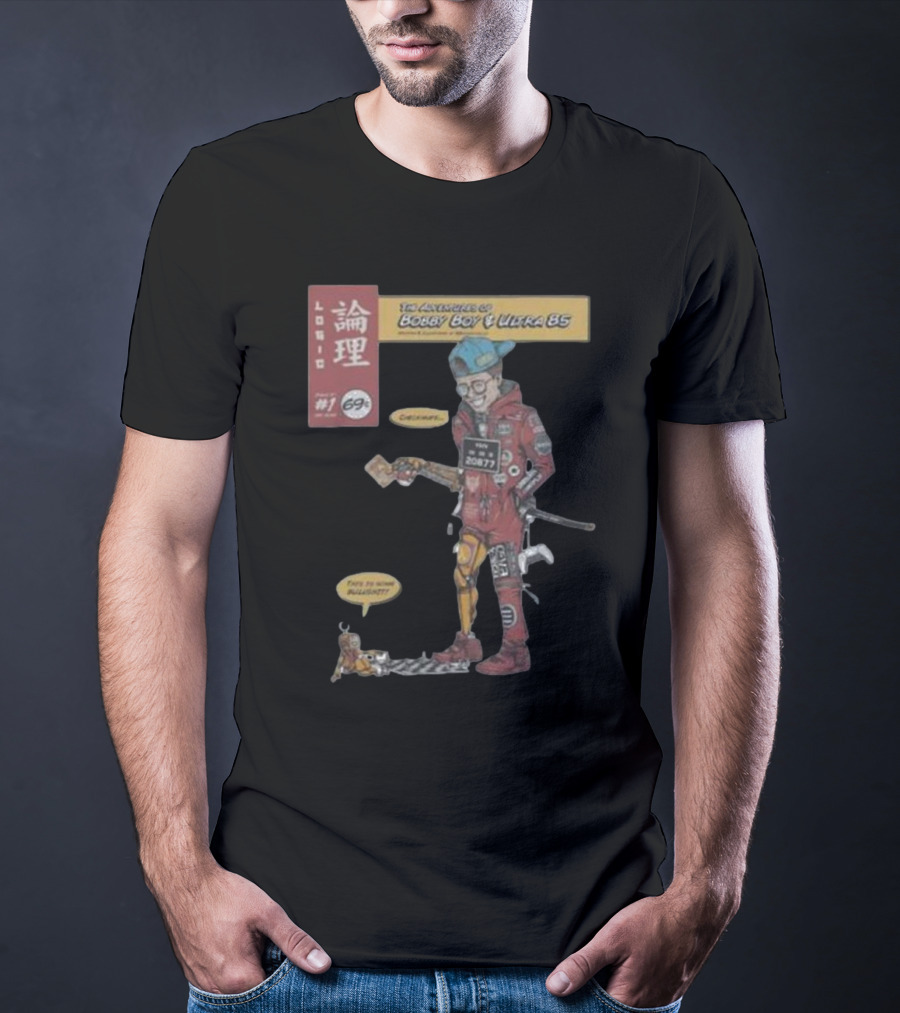 Logic Merch Adventure Of Bobby Boy Ultra 85 Comic Art 2077 T-Shirt