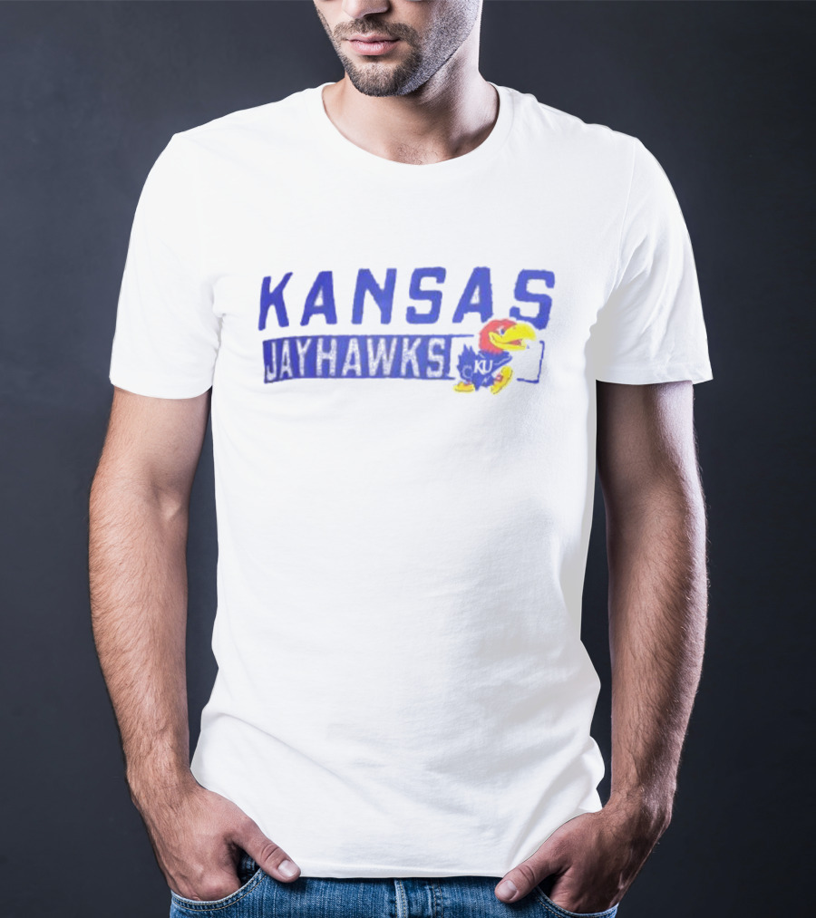 Kansas Jayhawks KU Champion Slate Impact Knockout T-Shirt