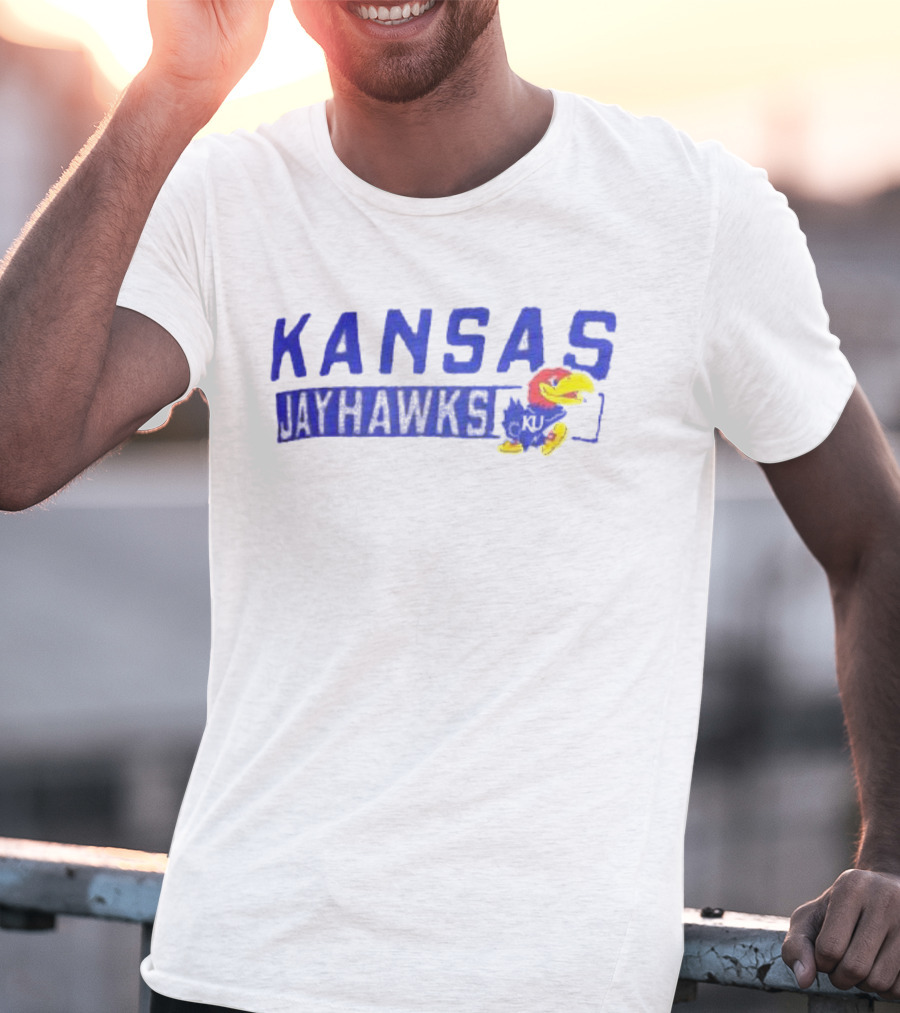 Kansas Jayhawks KU Champion Slate Impact Knockout T-Shirt