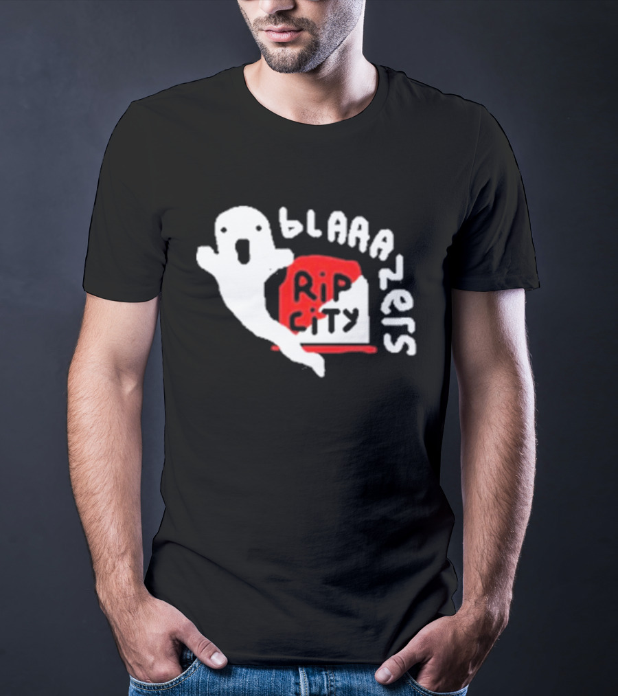 Rip City Blaaazers Ghost And Tombstone T-Shirt