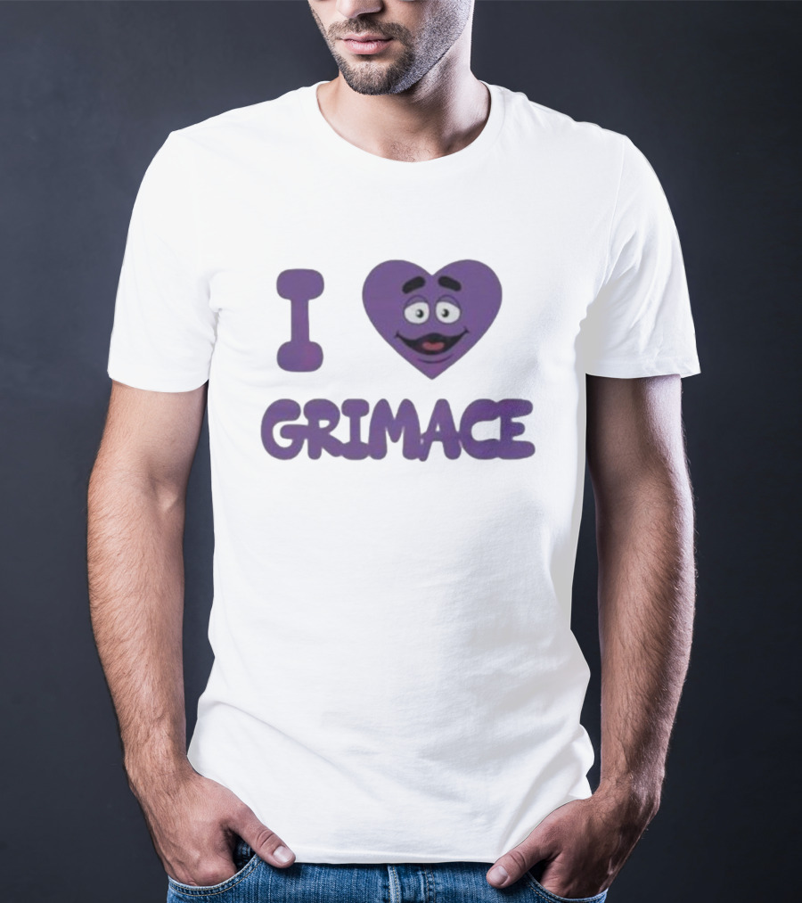 I Love Grimace Funny Face Hbd McDonalds T-Shirt