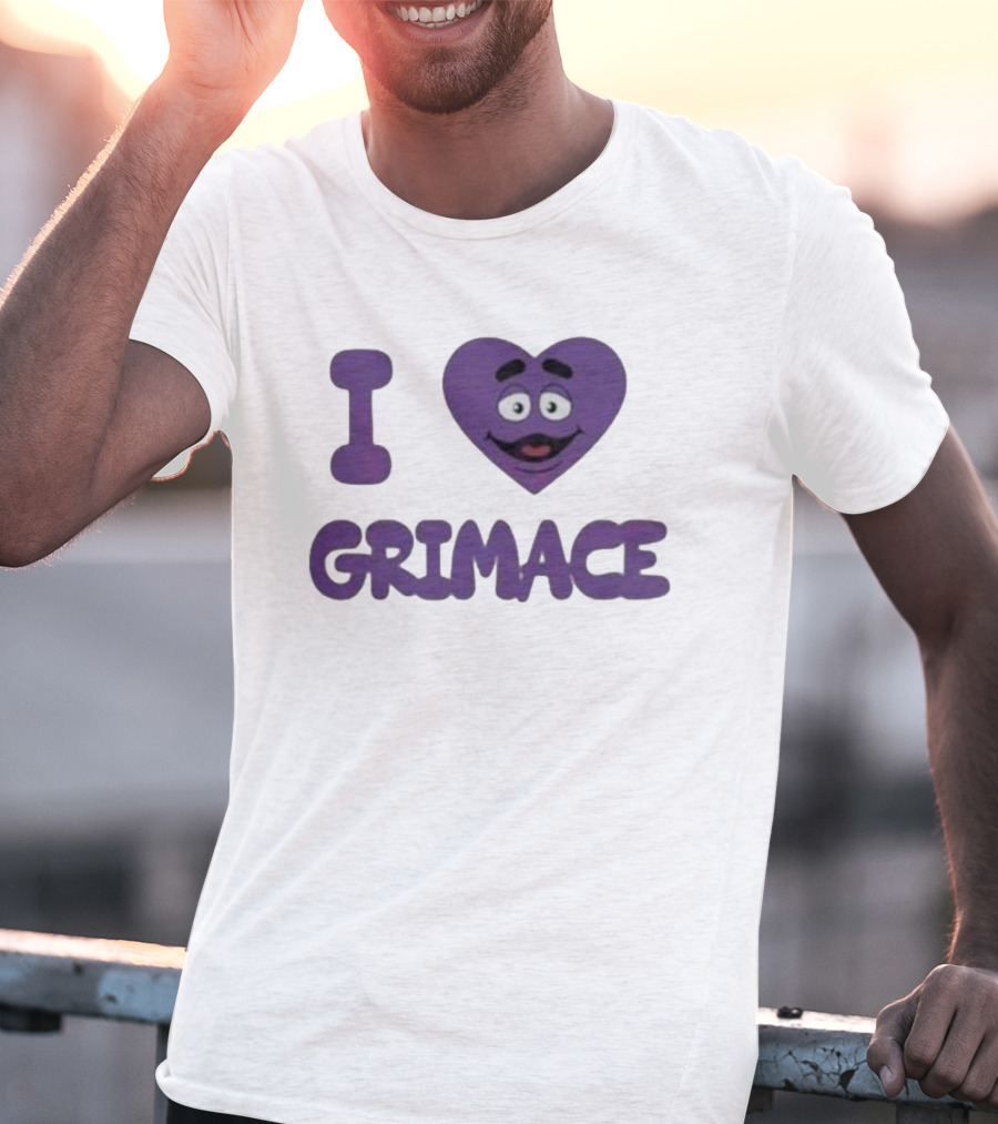 I Love Grimace Funny Face Hbd McDonalds T-Shirt