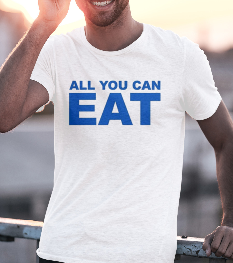 Sappy All You Can Eat Blue Letters T-Shirt