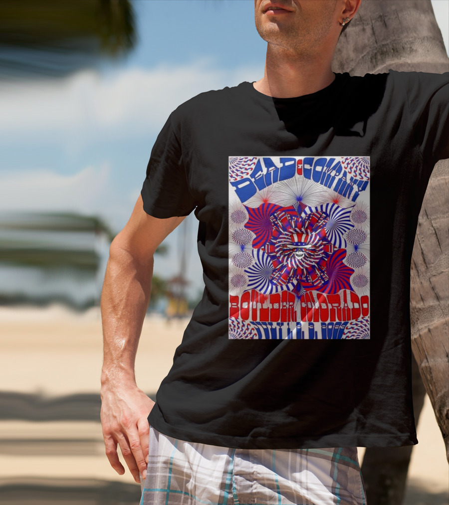 Bad Company Boulder Colorado 2002 Psychedelic Pattern T-Shirt