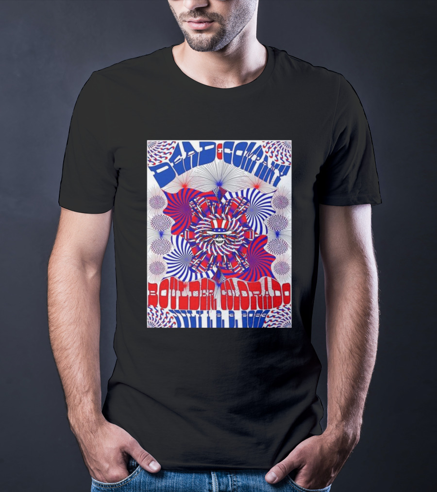 Bad Company Boulder Colorado 2002 Psychedelic Pattern T-Shirt