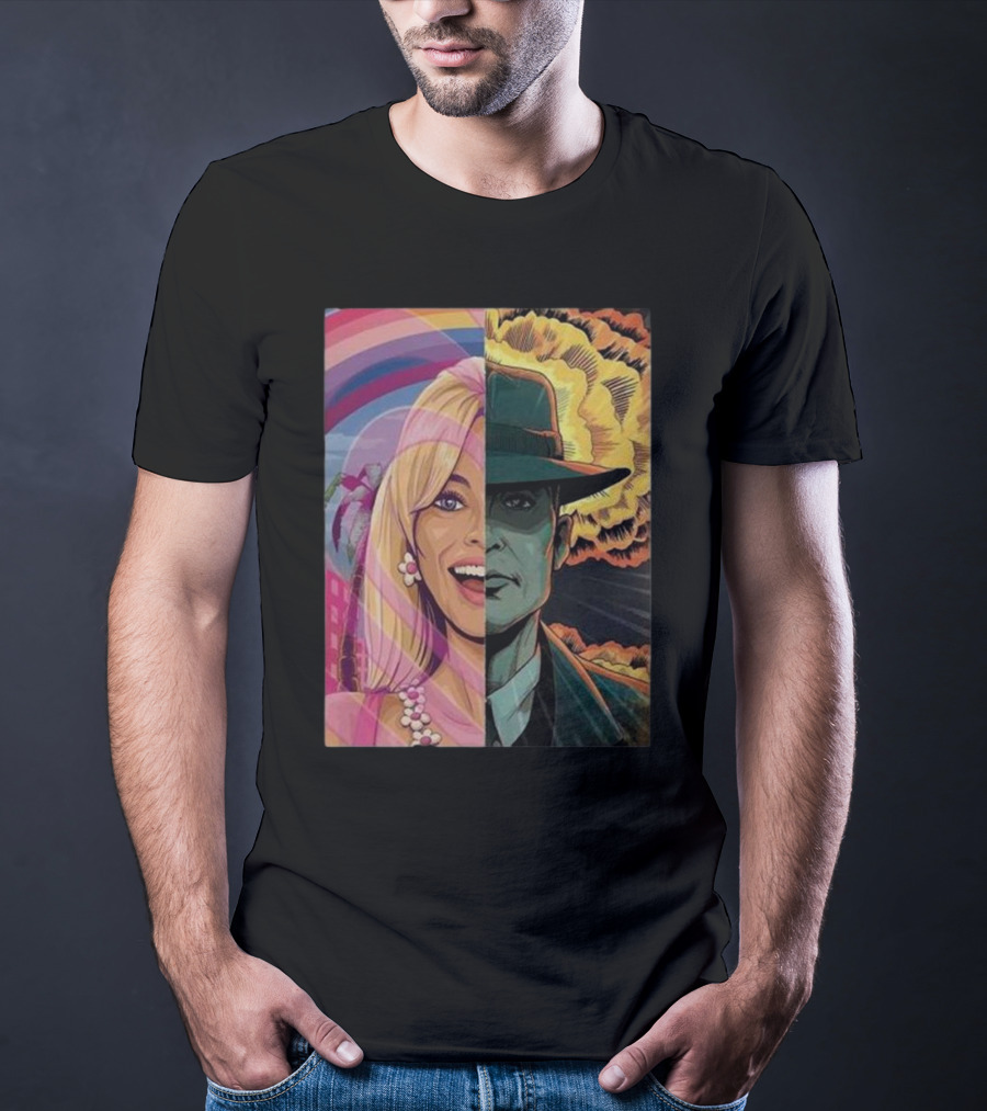 Christopher Nolan 18 Days Barbie X Oppenheimer Barbenheimer Home Decor Explosion T-Shirt
