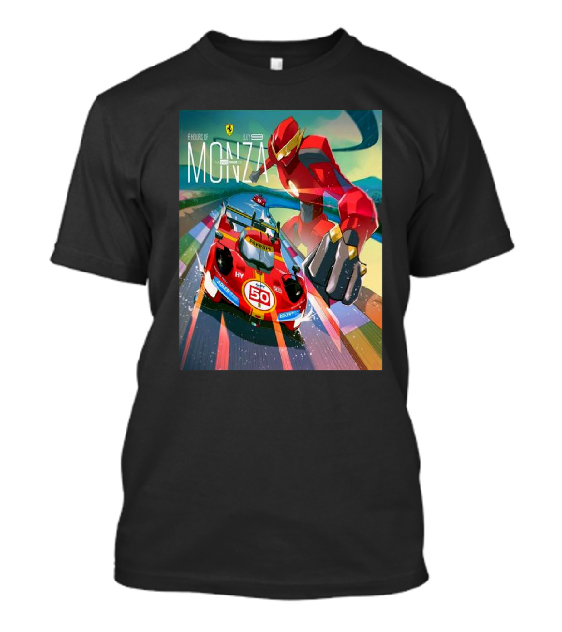 6 Hours Of Monza July 9 Ferrari Racing Robot T-Shirt