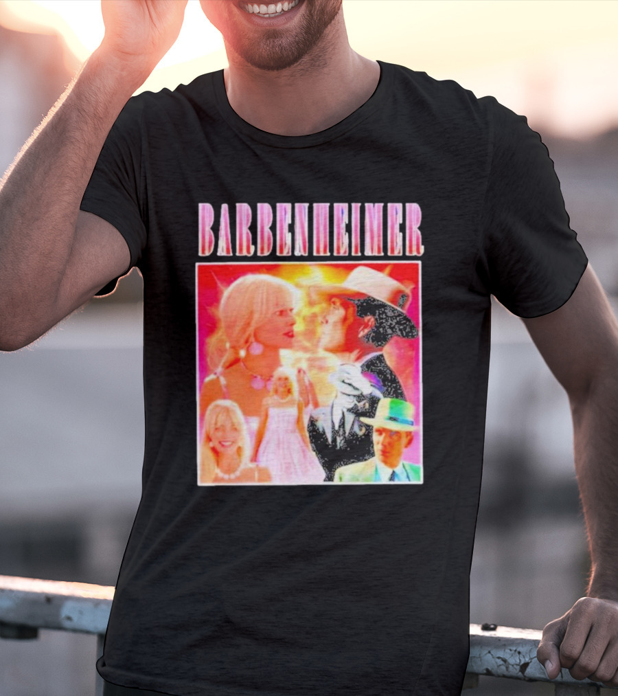 Barbenheimer Oppenheimer Barbie Movie Mashup T-Shirt
