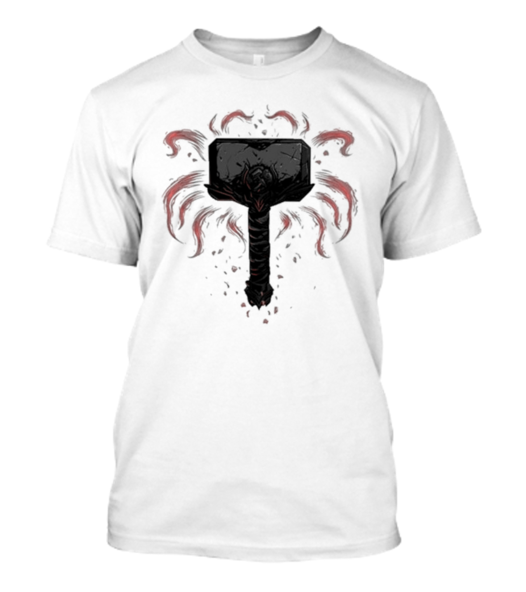 Hammer Of The Archangel With Red Fiery Aura T-Shirt