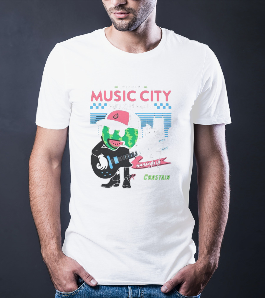 Winner Music City Melon Man Nashville Chastain T-Shirt