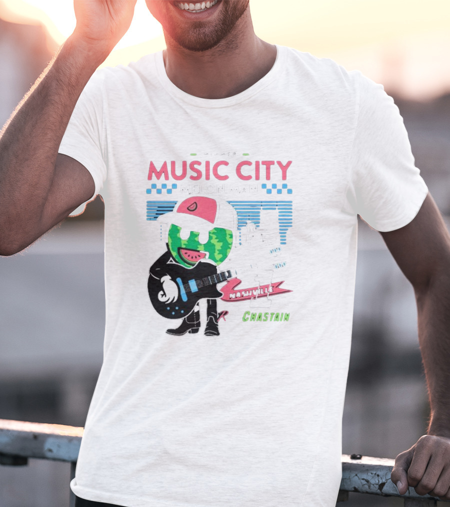 Winner Music City Melon Man Nashville Chastain T-Shirt