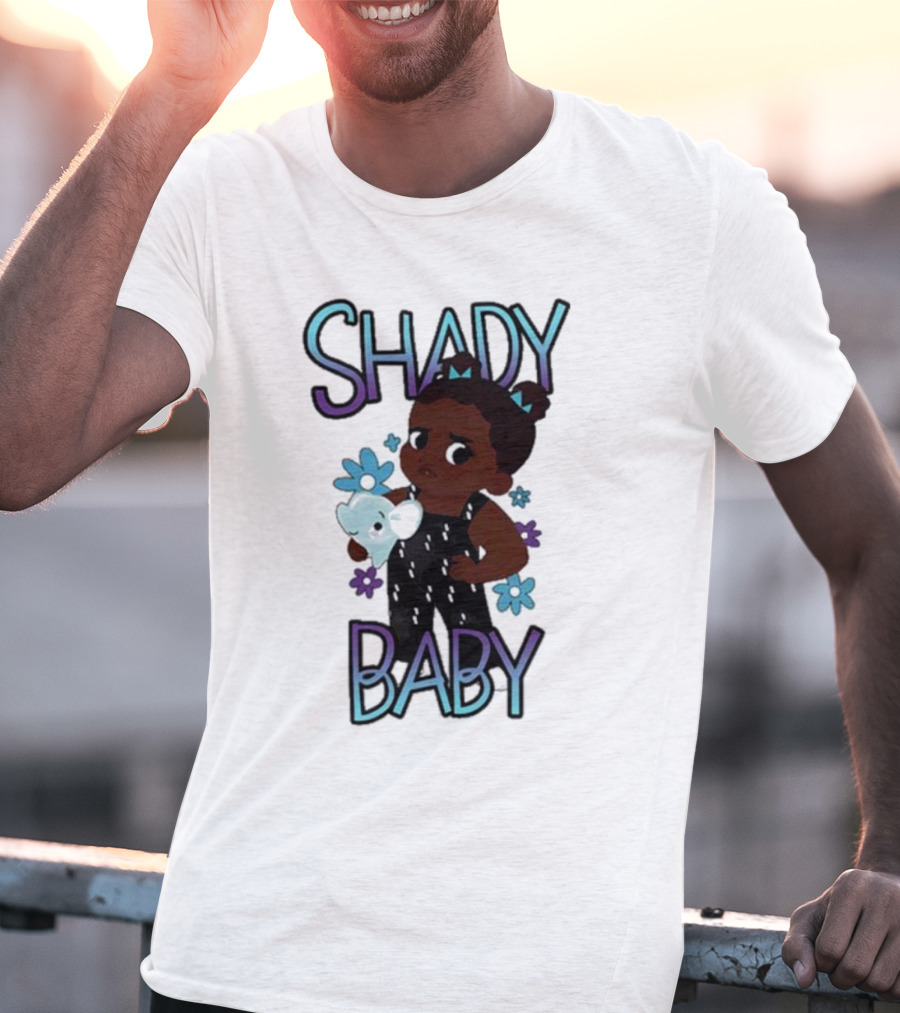 Shady Baby Danilo Cute Floral Panda Graphics T-Shirt
