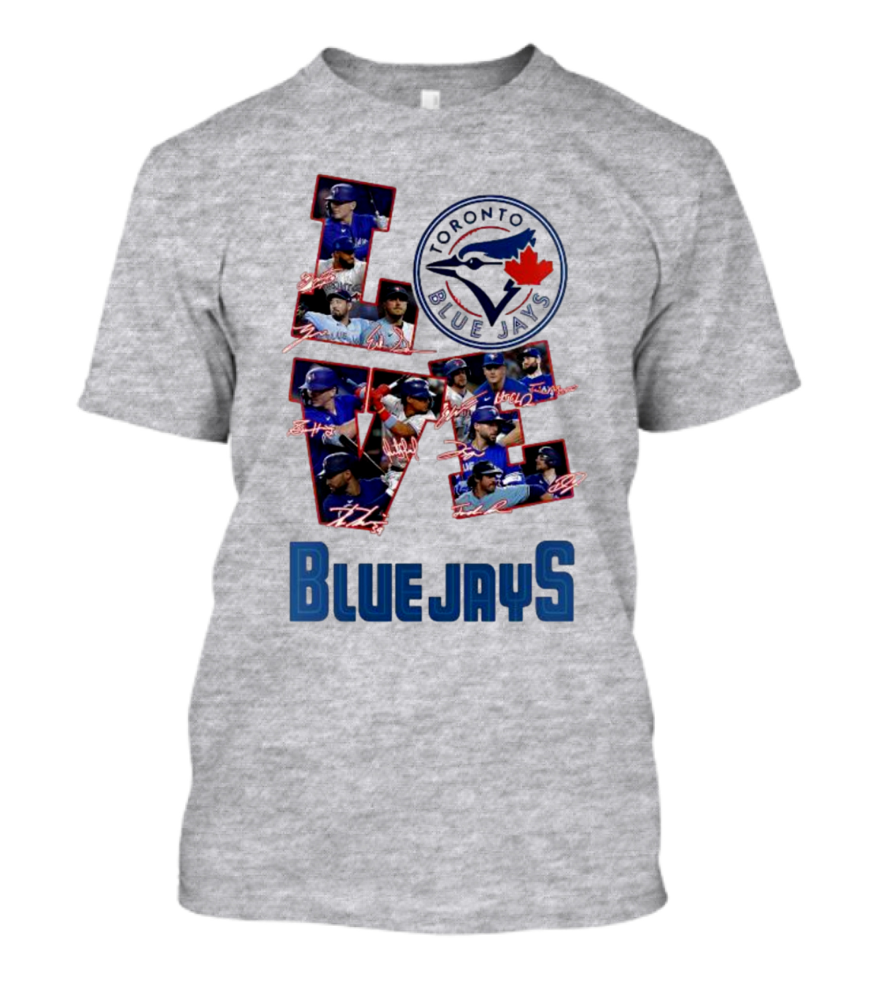 Toronto Blue Jays Love Team Signatures Baseball T-Shirt