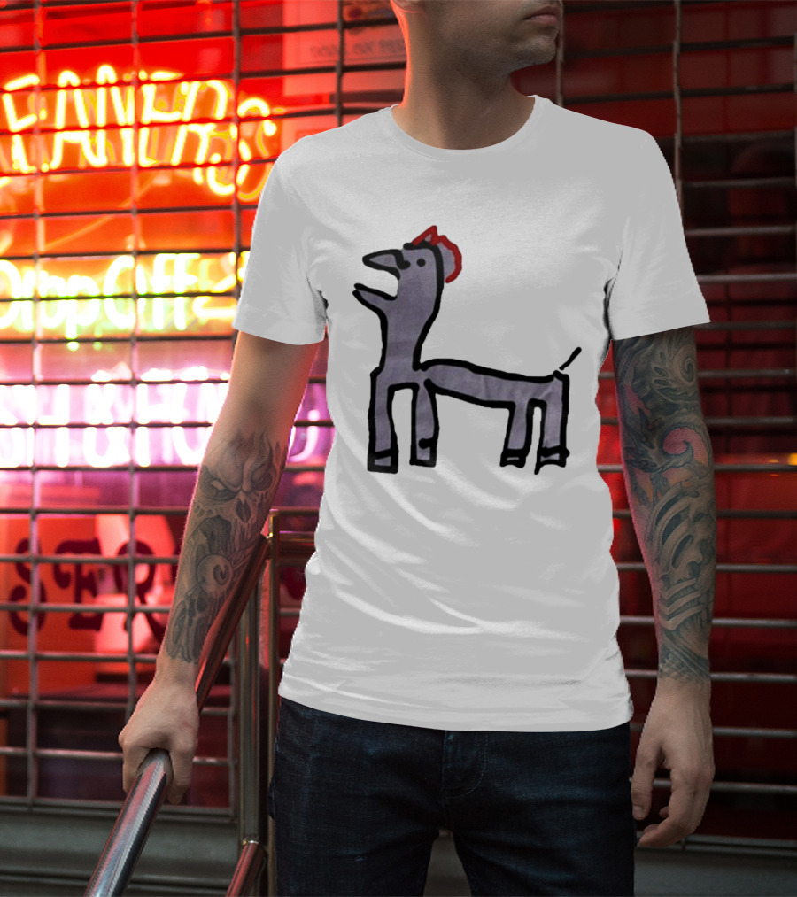 Jeremy Frieser Kimpie Paarntie Drawing With Red Mane T-Shirt