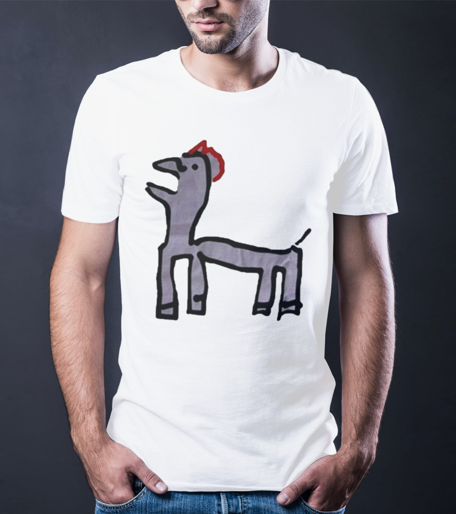 Jeremy Frieser Kimpie Paarntie Drawing With Red Mane T-Shirt