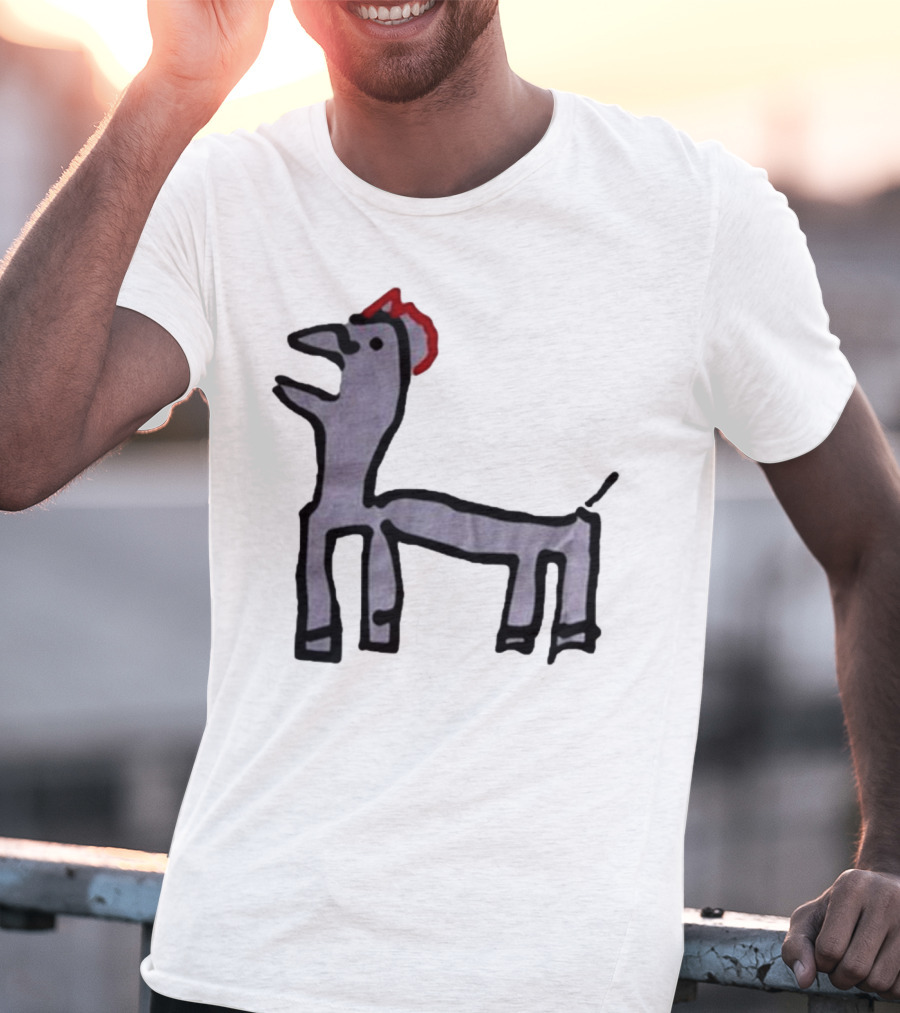 Jeremy Frieser Kimpie Paarntie Drawing With Red Mane T-Shirt