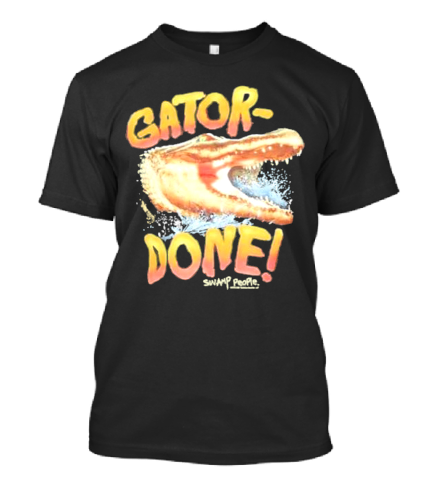 Gator Done Swamp People Alligator Splash T-Shirt
