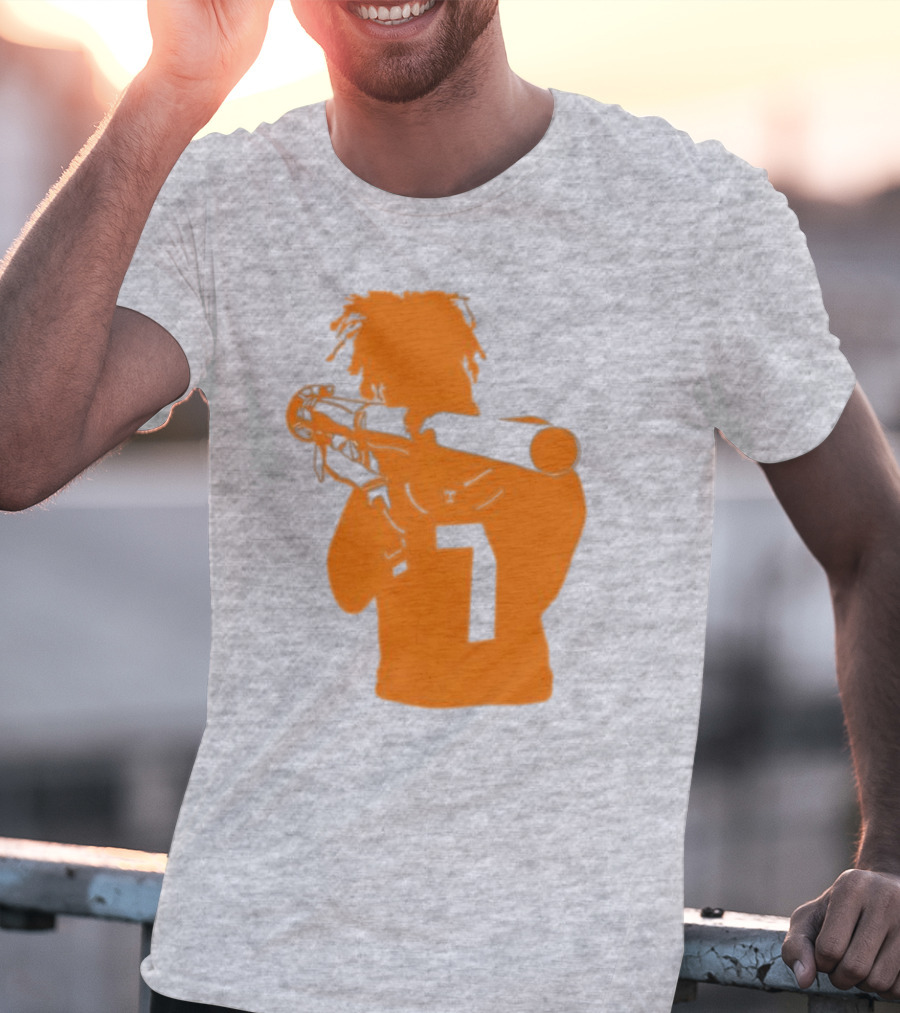 Bigorangeheupel Bazooka Joe 7 Football Player T-Shirt