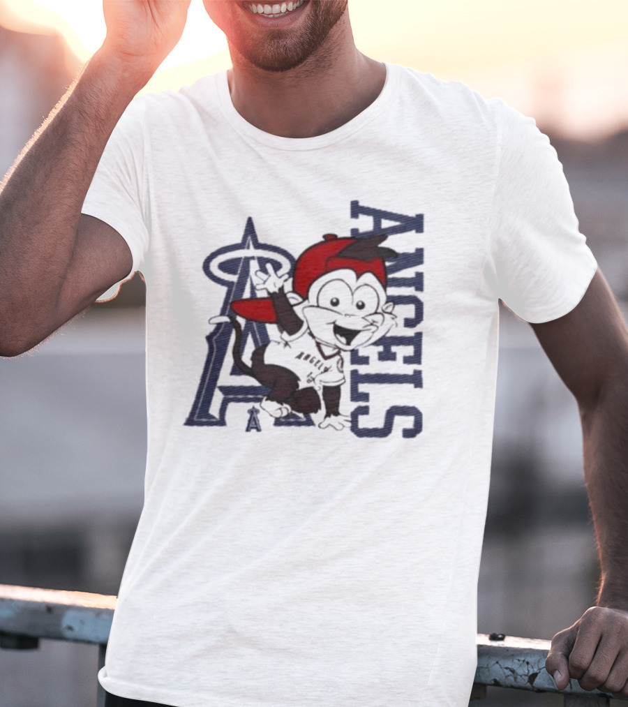 Infant Los Angeles Angels Red Mascot 2.0 Halo T-Shirt