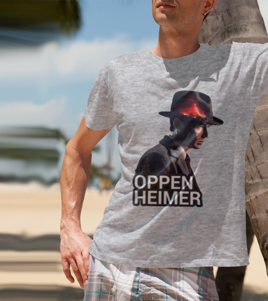Oppenheimer Cillian Murphy Fiery Explosion Hat T-Shirt