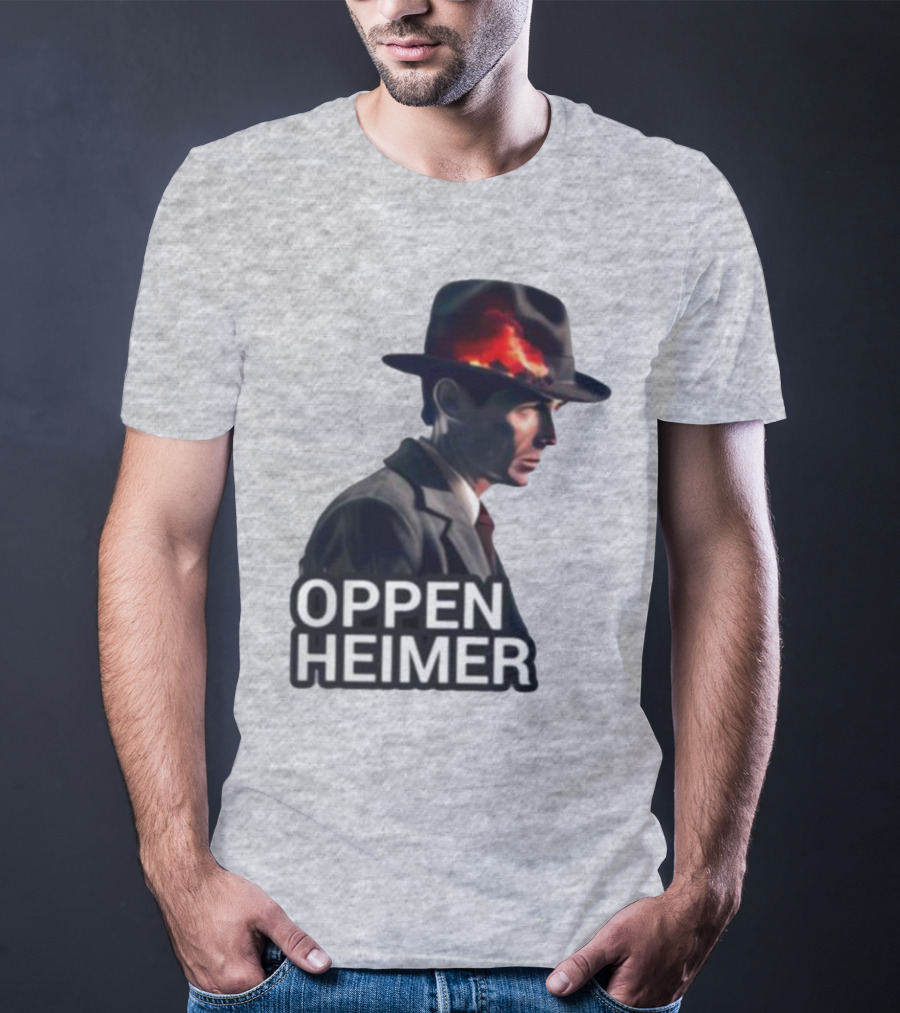 Oppenheimer Cillian Murphy Fiery Explosion Hat T-Shirt