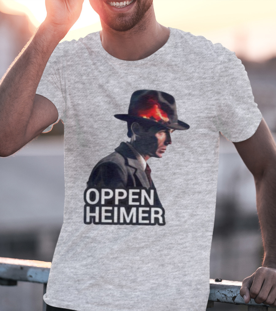 Oppenheimer Cillian Murphy Fiery Explosion Hat T-Shirt