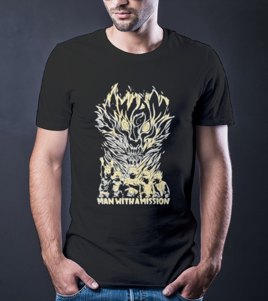 Ran Touring Man With A Mission Mwam Fire Merch T-Shirt