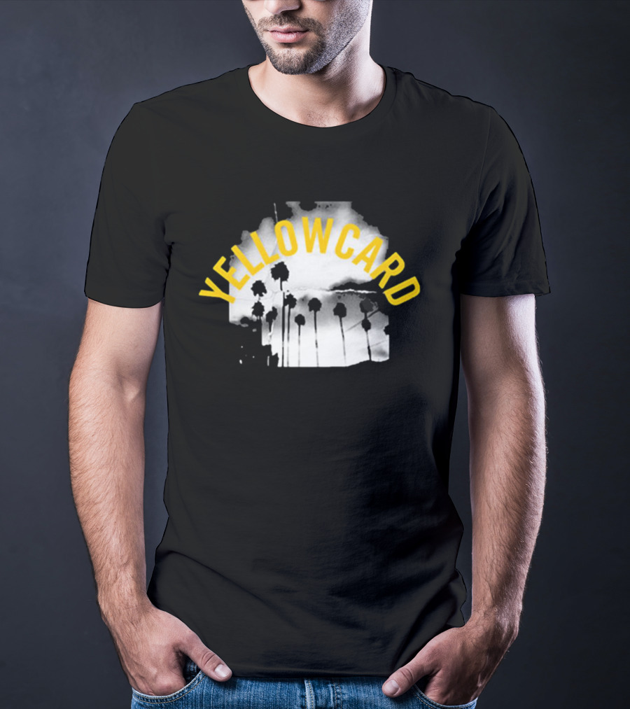 YELLOWCARD Palm Tree Skyline Arch T-Shirt