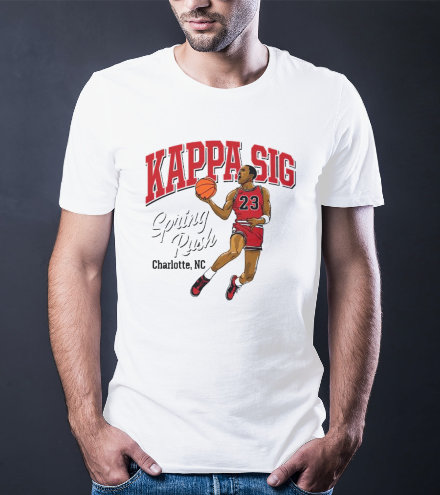 Kappa Sig 23 Basketball Spring Rush Charlotte NC T-Shirt