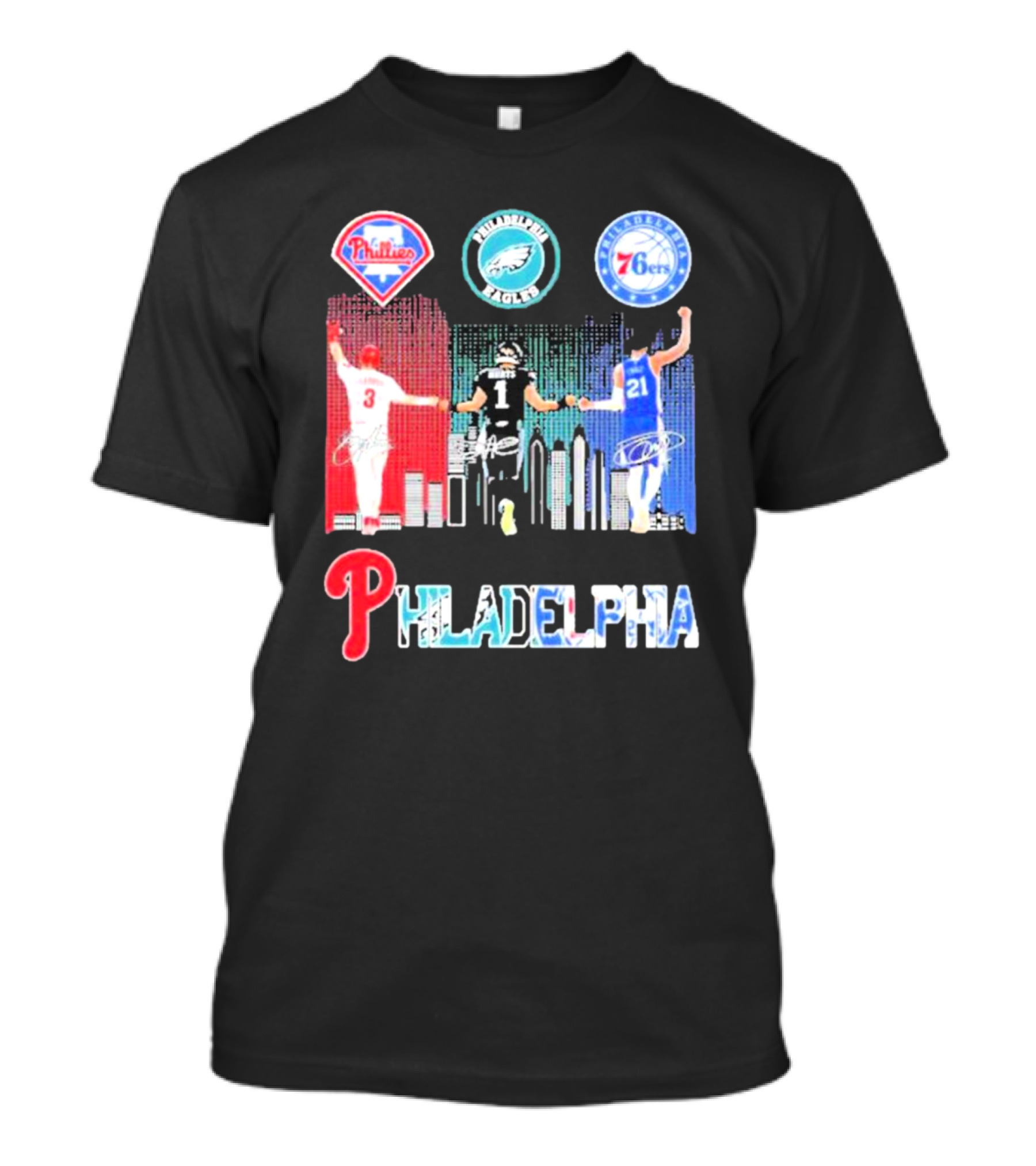 Philadelphia Phillies Eagles 76ers Harper T-Shirt