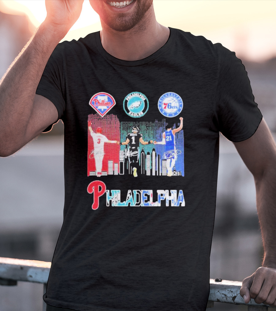 Philadelphia Phillies Eagles 76ers Harper T-Shirt