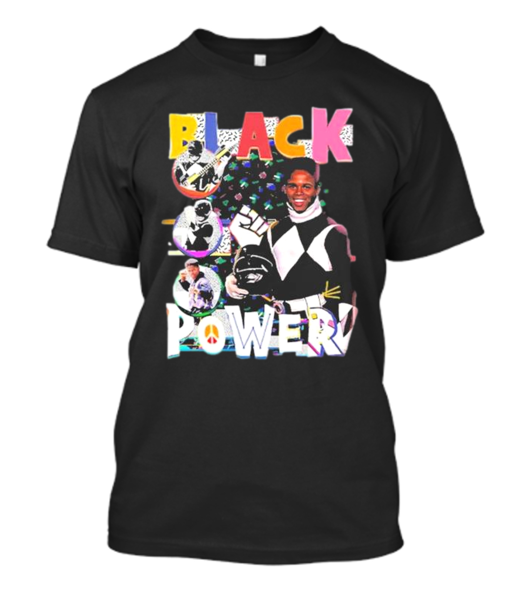 Black Power Mighty Morphin Tribute Go Go T-Shirt
