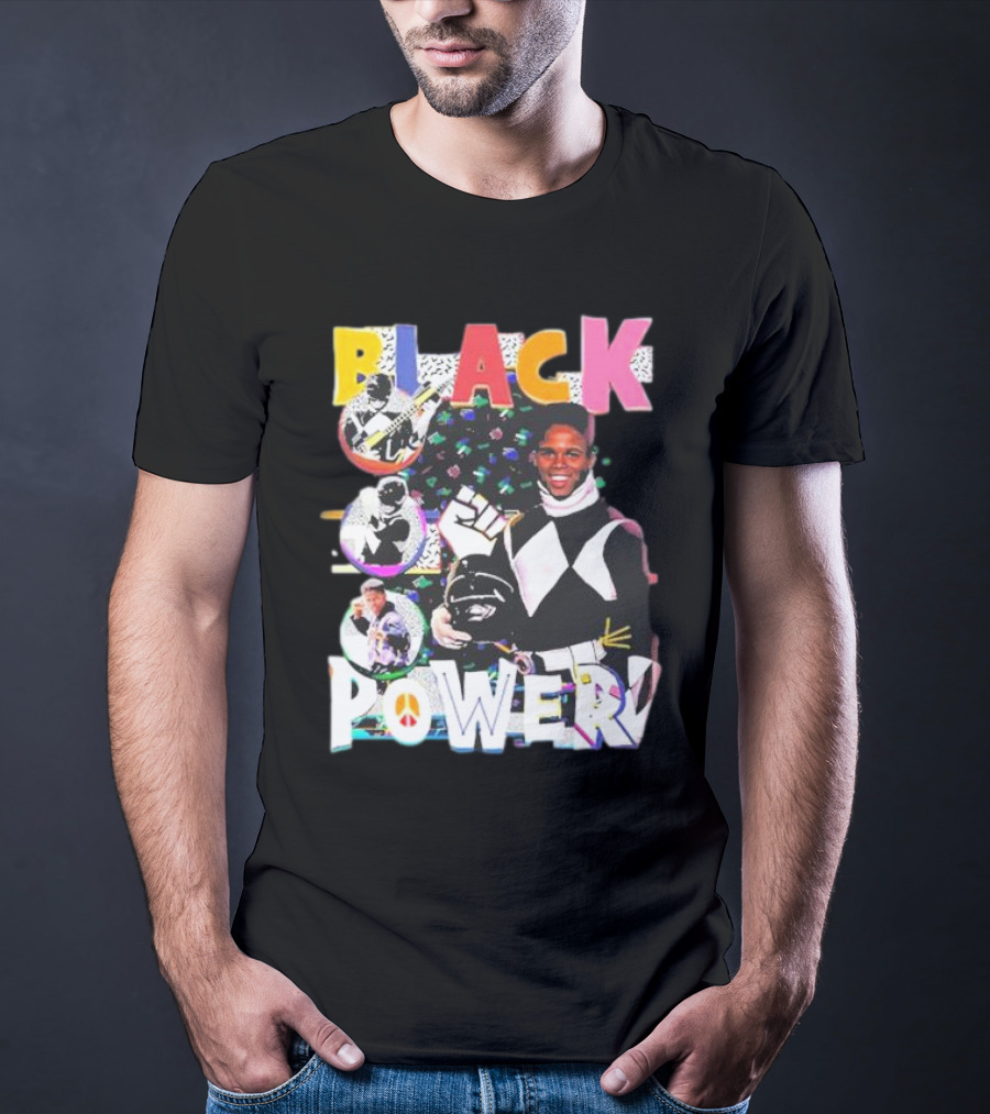 Black Power Mighty Morphin Tribute Go Go T-Shirt