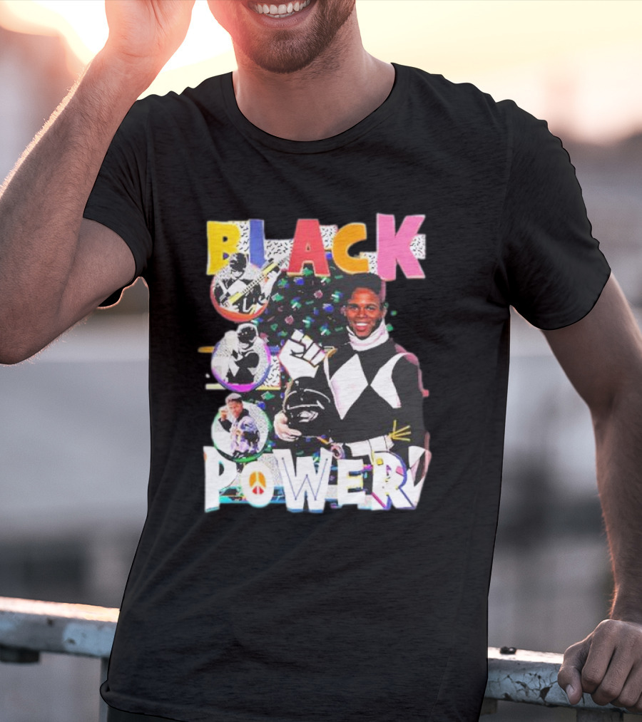 Black Power Mighty Morphin Tribute Go Go T-Shirt
